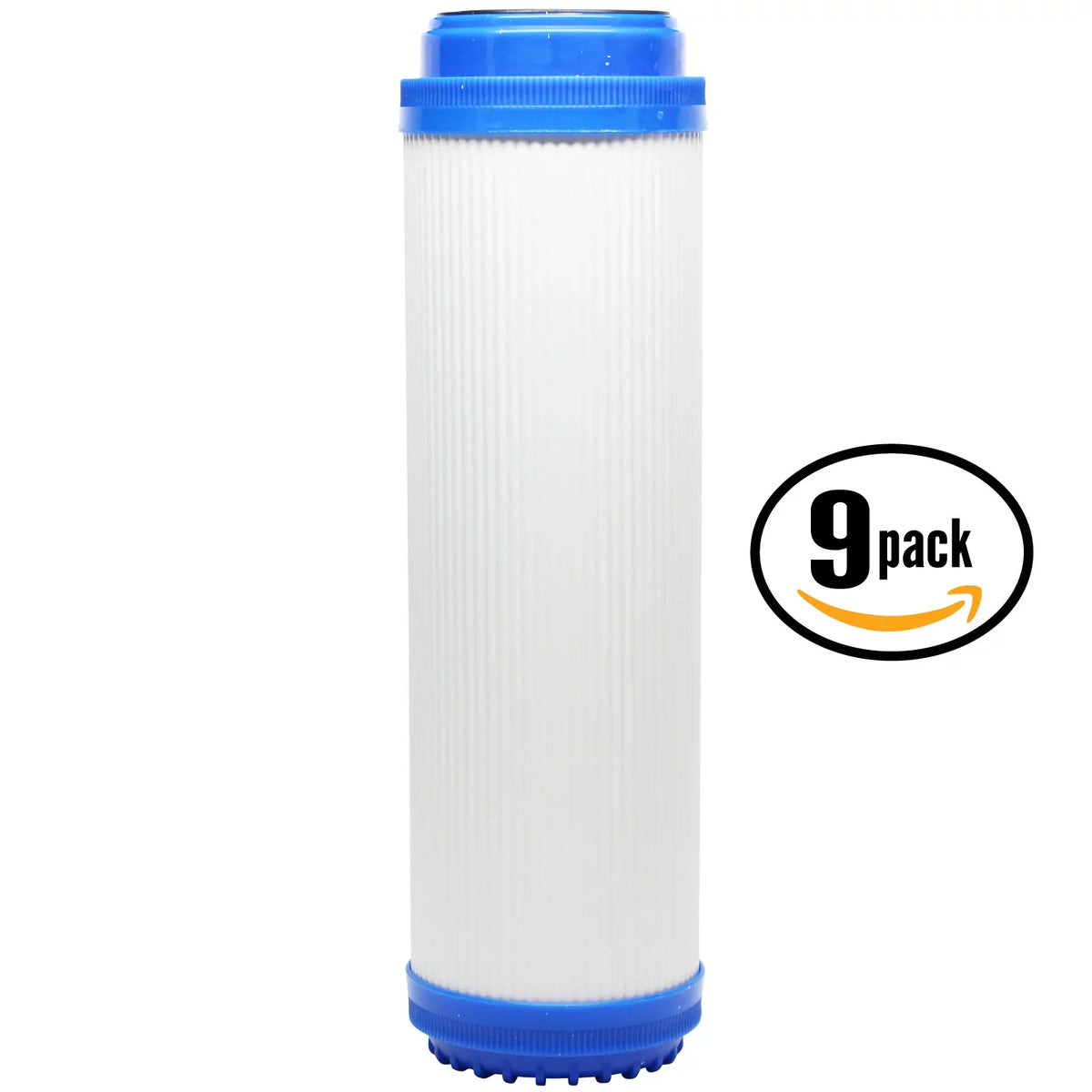 9-Pack Replacement American Plumber WLCS-1000 Granular Activated Carbon Filter - Universal 10-inch Cartridge for American Plumber Undersink Drinking Water System - Denali Pure Brand