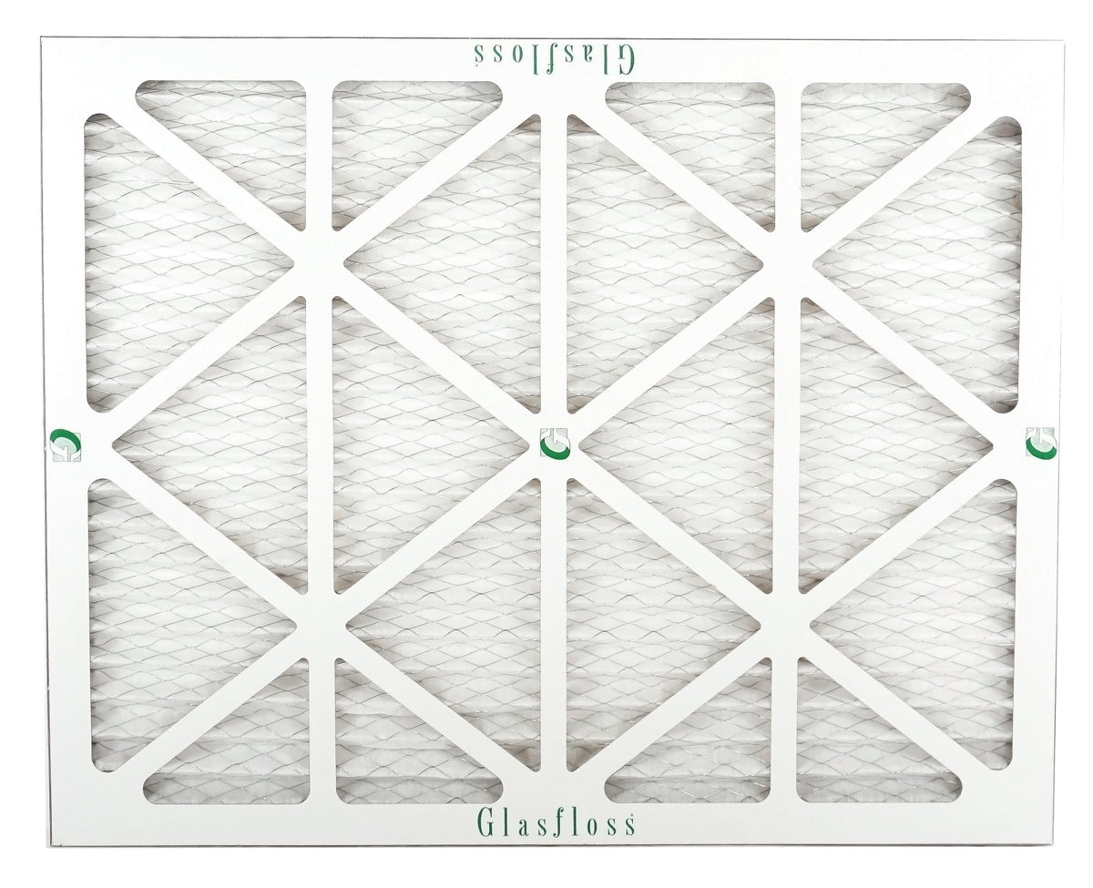 Glasfloss Air Filter 20x22x2 - 2" MERV 10 - (Pack of 6) - Pleated AC or HVAC Air Filter - Furnace Air Filter - Home or Office - Made In The USA.