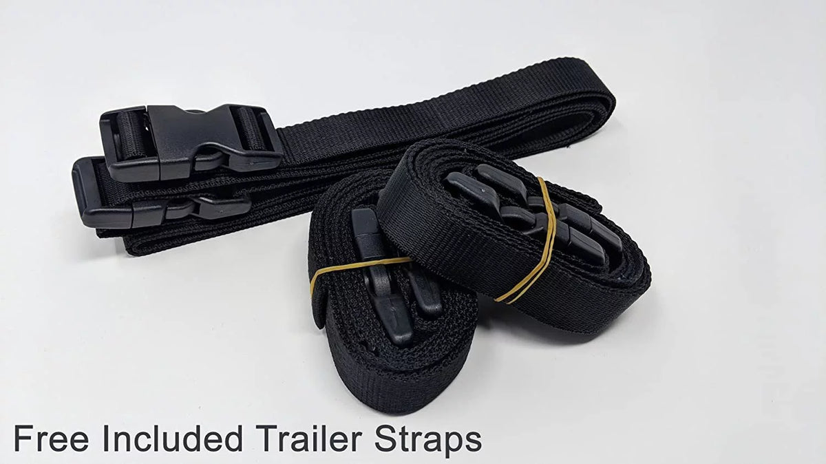 Custom Fit Weatherproof Jet Ski Covers Full for Yamaha Waverunner FX Cruiser/HO/SHO/FX HO 2007-2008 - Gray/Black - Trailerable - All Weather - Rain & Sun - Free Trailer Straps & Bag