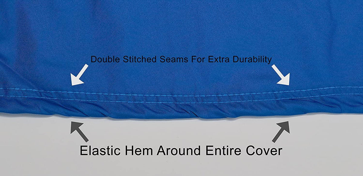 Custom Fit Weatherproof Jet Ski Covers Full for Yamaha Waverunner FX Cruiser/HO/SHO/FX HO 2007-2008 - Gray/Black - Trailerable - All Weather - Rain & Sun - Free Trailer Straps & Bag