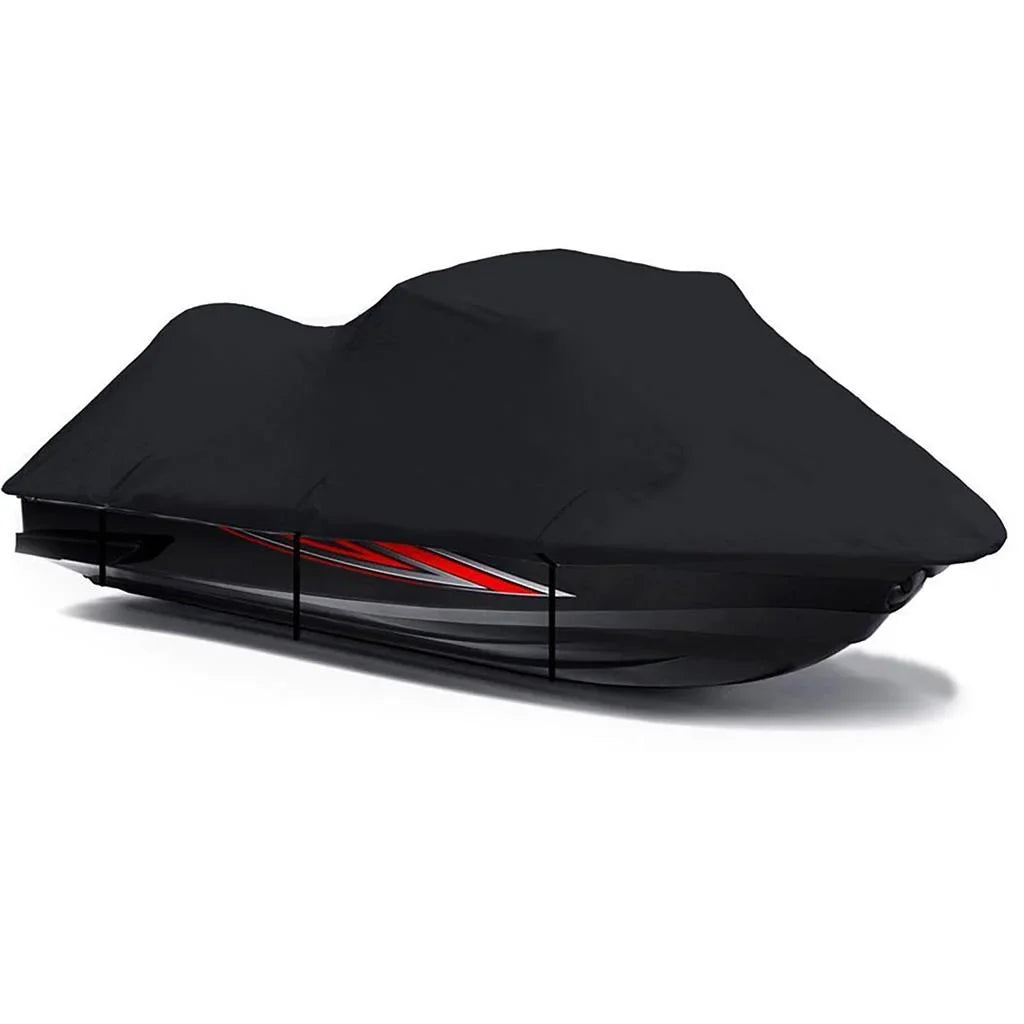 BLACK PWC 600D JET SKI Cover Compatible for Sea Doo Sea-Doo Bombardier Sea Doo Sea-Doo RXP 2004 2005 2006 2007 2008, RXP-X 2007 2008 2009 Jet Ski Cover