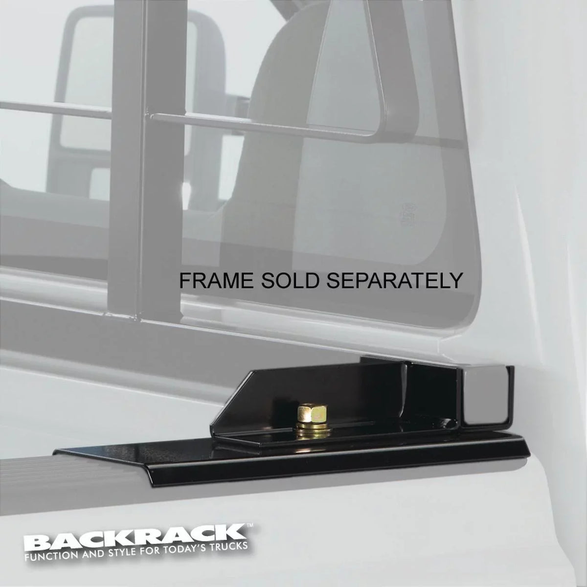 BACKRACK by RealTruck | Hardware Kit for use w/ Standard Bed, Black, No Drill | 30118 | Compatible with 2008-2019 Toyota Tundra