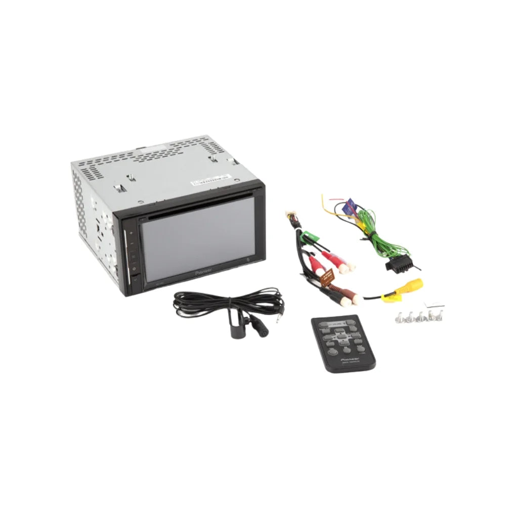 KIT2620 Bundle with Pioneer Multimedia DVD Car Stereo and InstalLatitudeion Kit - for 2014 Nissan Versa Note W/Base Radio / Bluetooth Touchdisplay, Backup Camera, Double Din Dash Kit