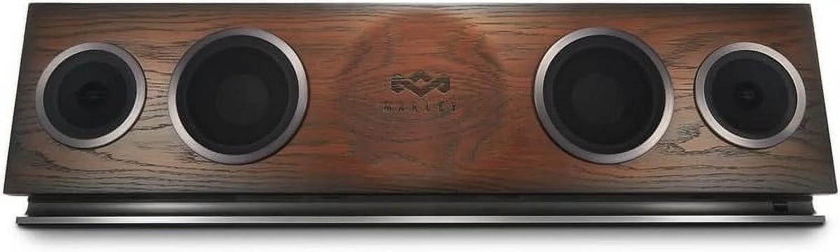 House of Marley, One Foundation Premium Home Audio Hi-Fi System, 3.5 High-Output Woofers, 2 x 1 High-Definition Tweeters, 220 Watt Stereo Power, FSC Certified Solid Oak Baffle, EM-DA002-RG Regal