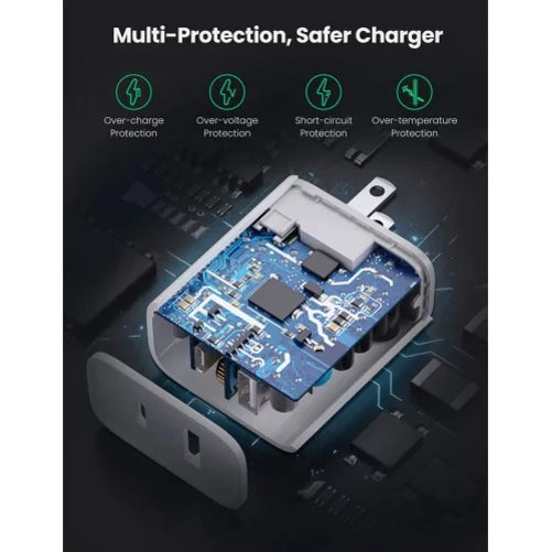 6ft Long Cable Fast Type-C 36W PD Home Charger w Swivel Leather Case Belt Clip for Motorola Moto Z Force Droid, Revvlry Plus, G7 - OnePlus 6T, 6 - Razer Phone 2 -  Galaxy S9 S8 S22 Plus