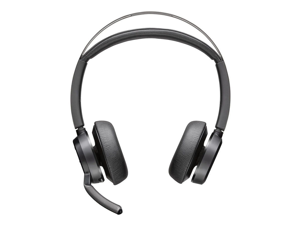 Poly Voyager Focus 2 USB-C Headset TAA - Siri, Google Assistant - Stereo - USB Type C - Wired/Wireless - Bluetooth - 164 ft - 20 Hz - 20 kHz - On-ear, Over-the-head - Binaural - Ear-cup - MEMS Tech...