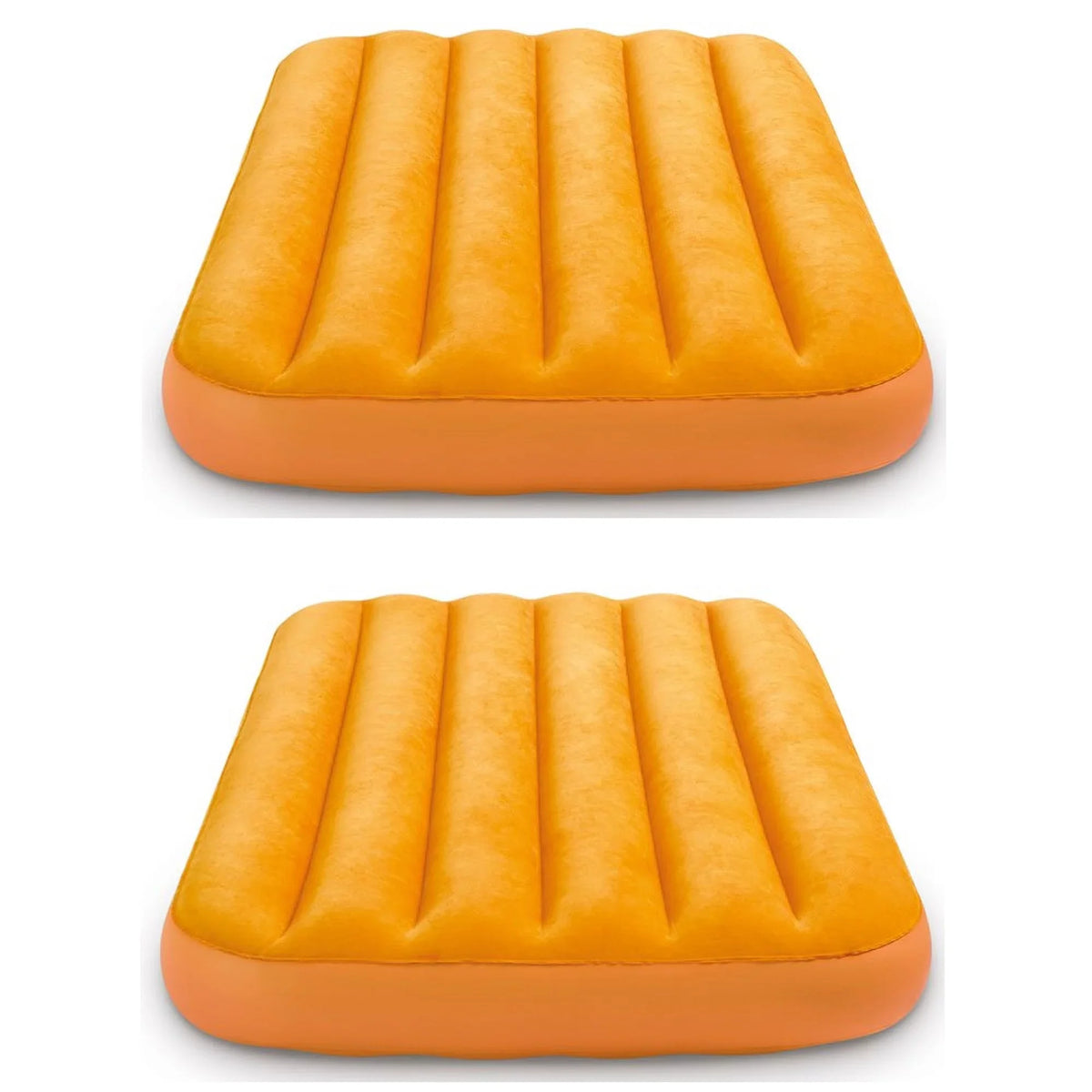 Intex Cozy Kidz Bright & Fun-Colored InfLatitudeable Air Bed w/ Carry Bag (2 Pack)