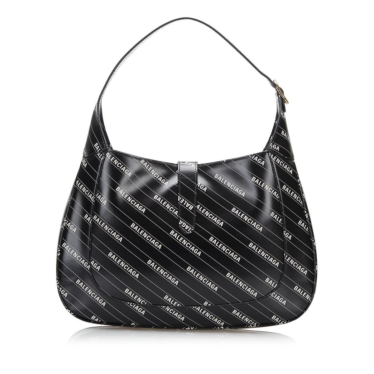 Pre-Owned Authenticated Gucci Hacker Project Jackie 1961 Calf Leather Black Satchel Unisex (Good)