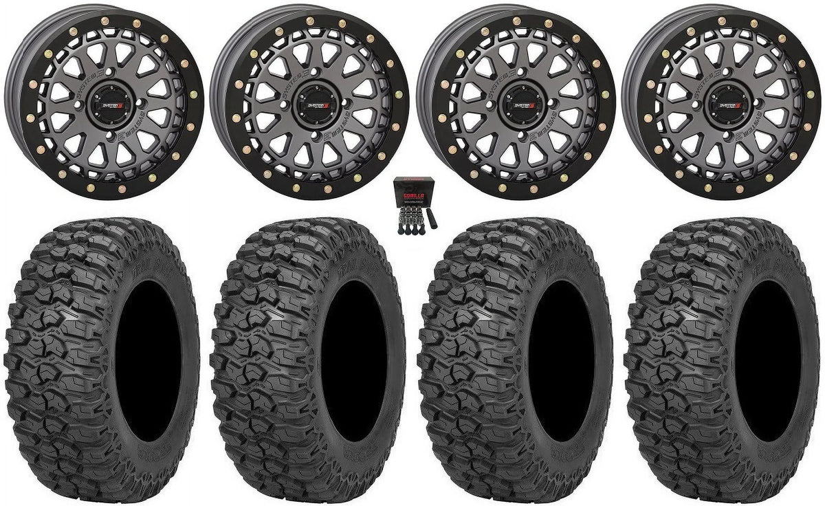 System 3 SB-6 15" Wheels Gm (5+2) 32" Trail Saw 2.0 Tires Can-Am Commander Maverick Renegade Outlander Defender