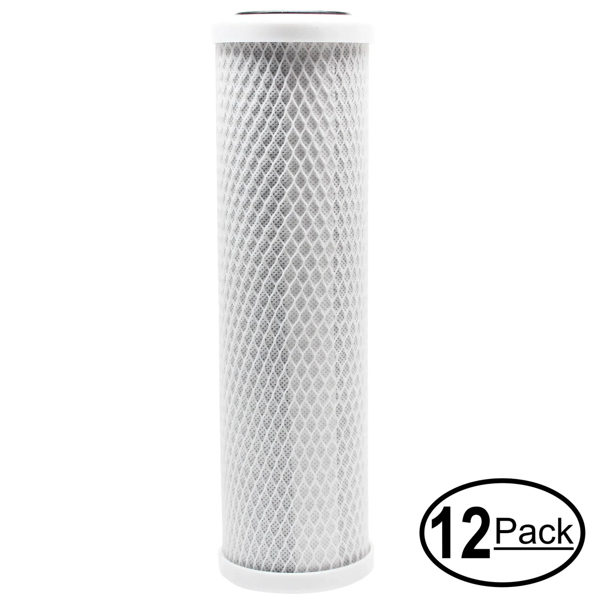 16-Pack Replacement for iSpring RCC7 Activated Carbon Block Filter - Universal 10 inch Filter for iSpring 123Filter 5-Stage 75GPD REVERSE OSMOSIS SYSTEM - Denali Pure Brand