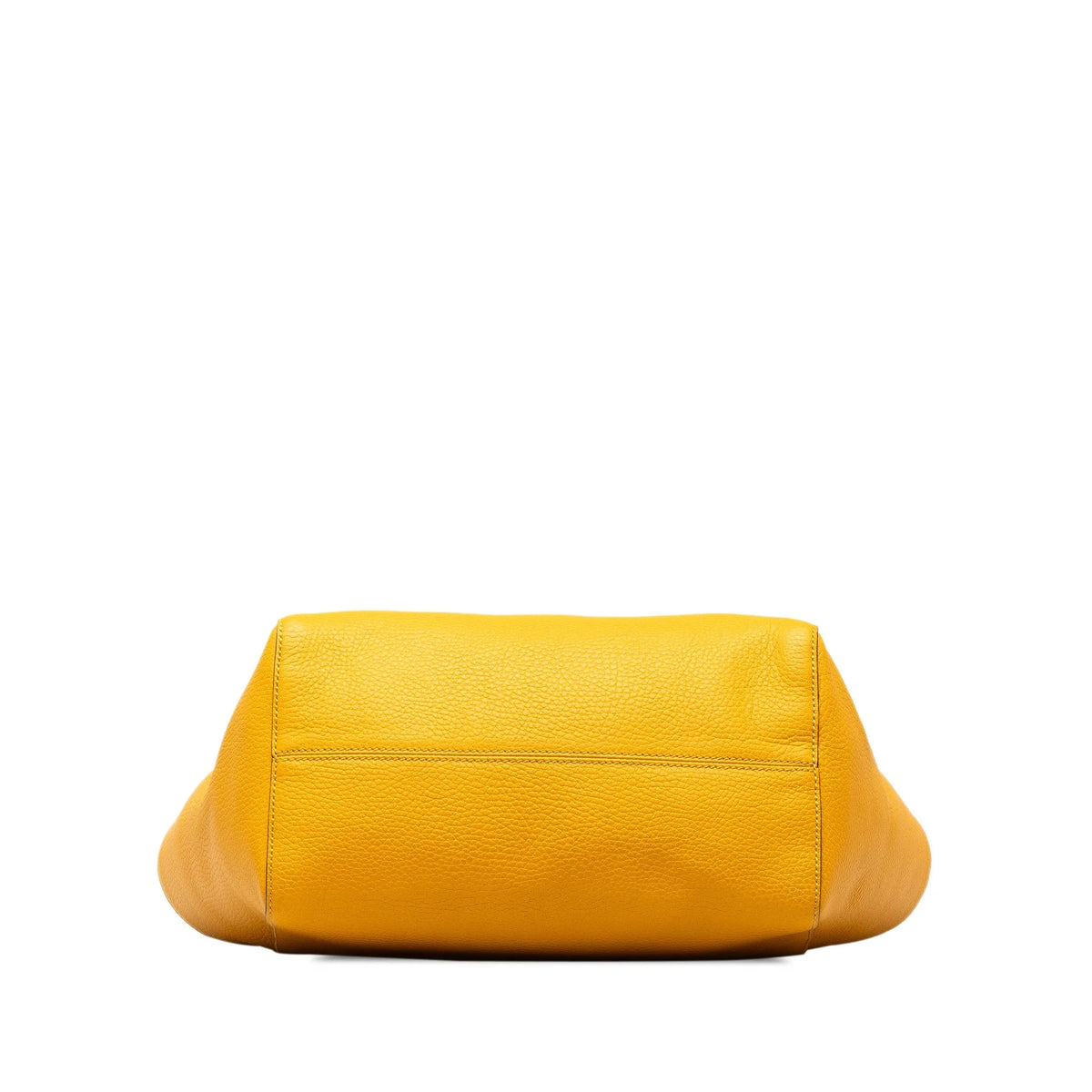 Pre-Owned Authenticated Gucci Medium Swing Tote Calf Leather Yellow Tote Bag Unisex (Good)