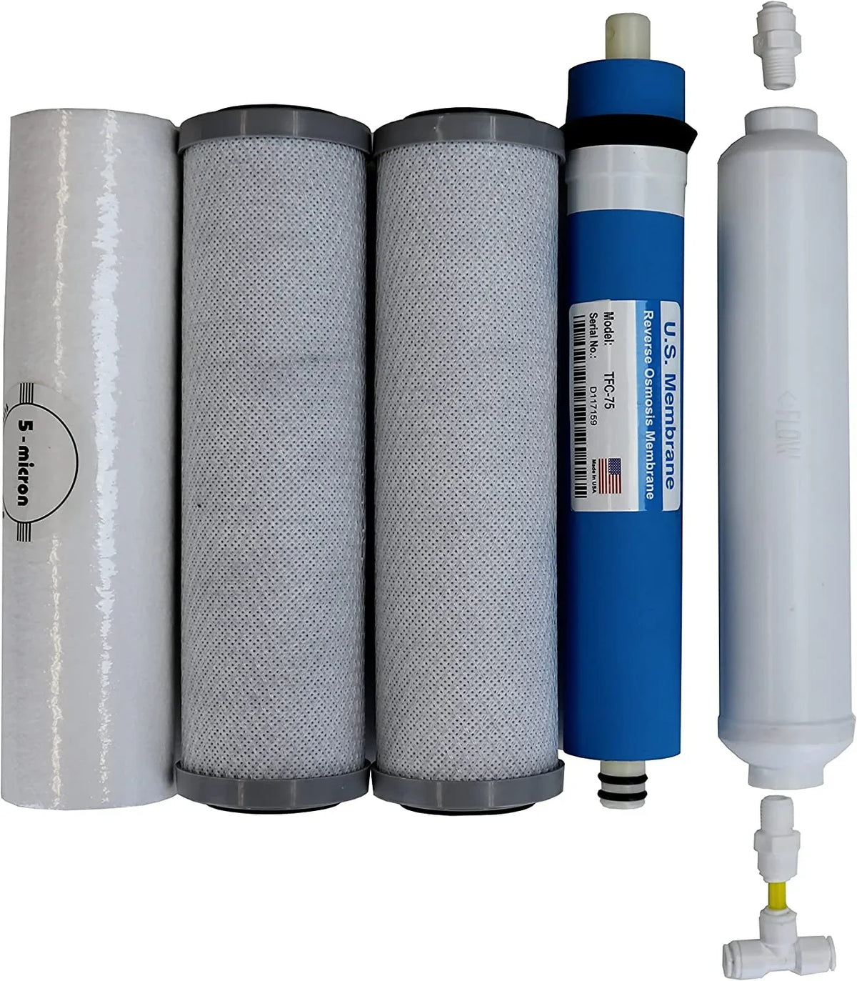 Compatible APEC Ultimate Complete 5 Stage High Capacity Filter Set For Model ROES-75 RO Reverse Osmosis Systems FILTER-MAX-ES75, 100% Compatible + And  Tech Support, Provided By Alton
