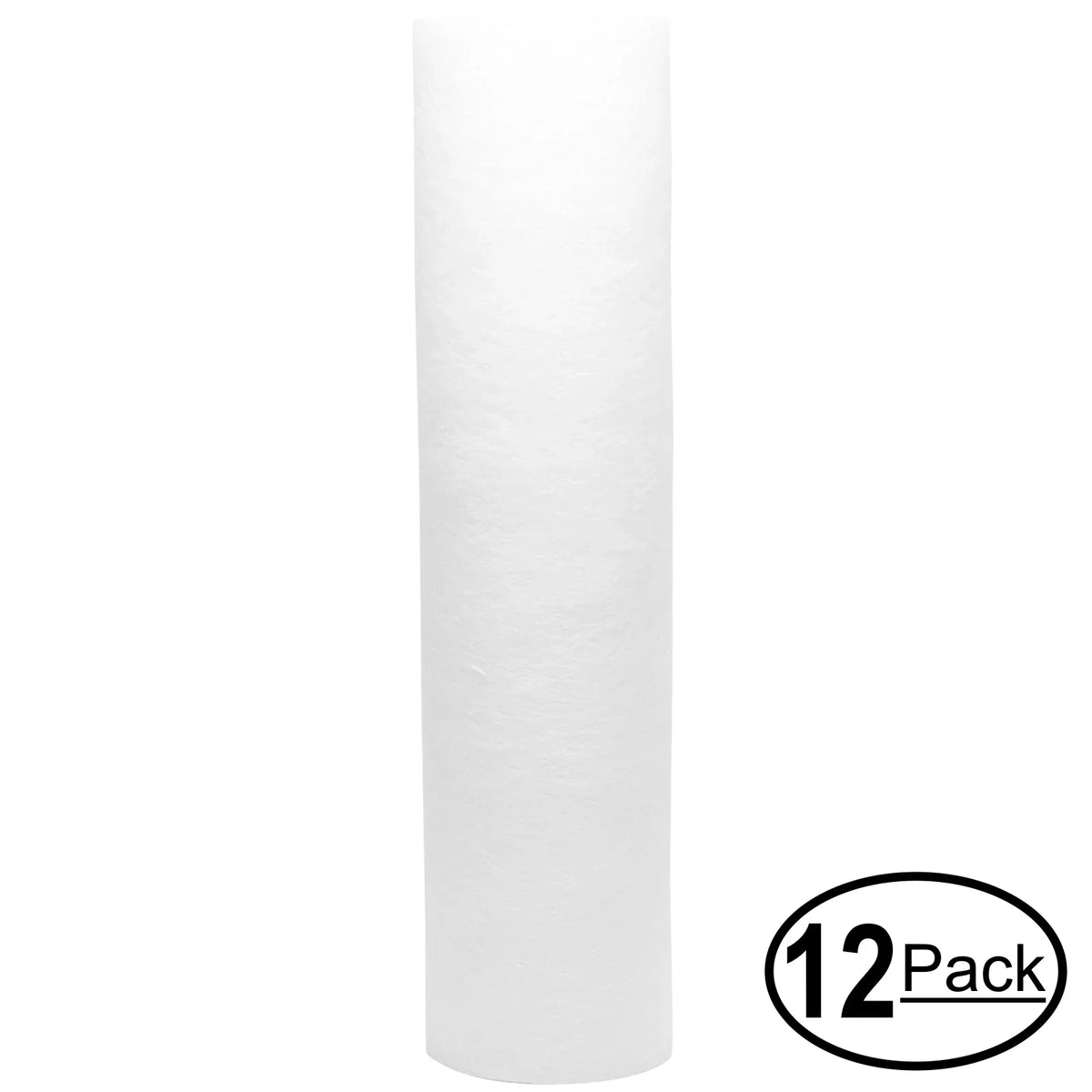 12-Pack Replacement for Watts 500221 Polypropylene Sediment Filter - Universal 10-inch 5-Micron Cartridge for WATTS PREMIER FULL FLOW 500221 WHOLE HOUSE FILTER - Denali Pure Brand