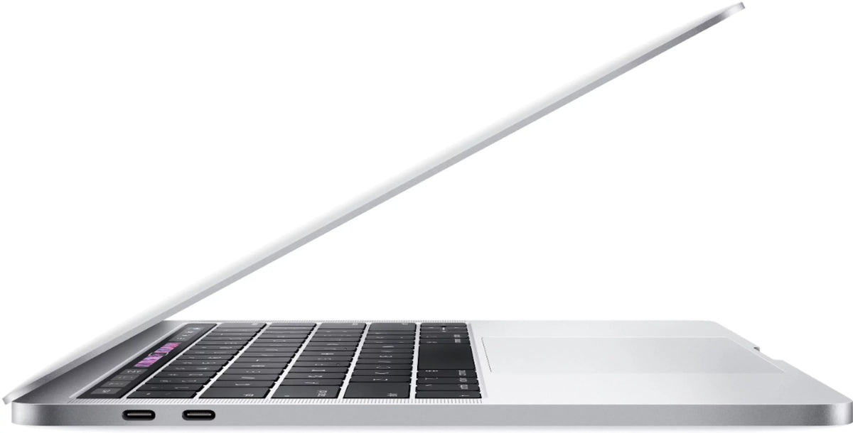 MacBook Pro 13-inch (i5 1.4GHz, 128GB SSD) (Mid 2019, MUHQ2LL/A) - Silver Bundle with Black Zipper Sleeve + Laptop Starter Kit + Cleaning Kit (Refurbished)
