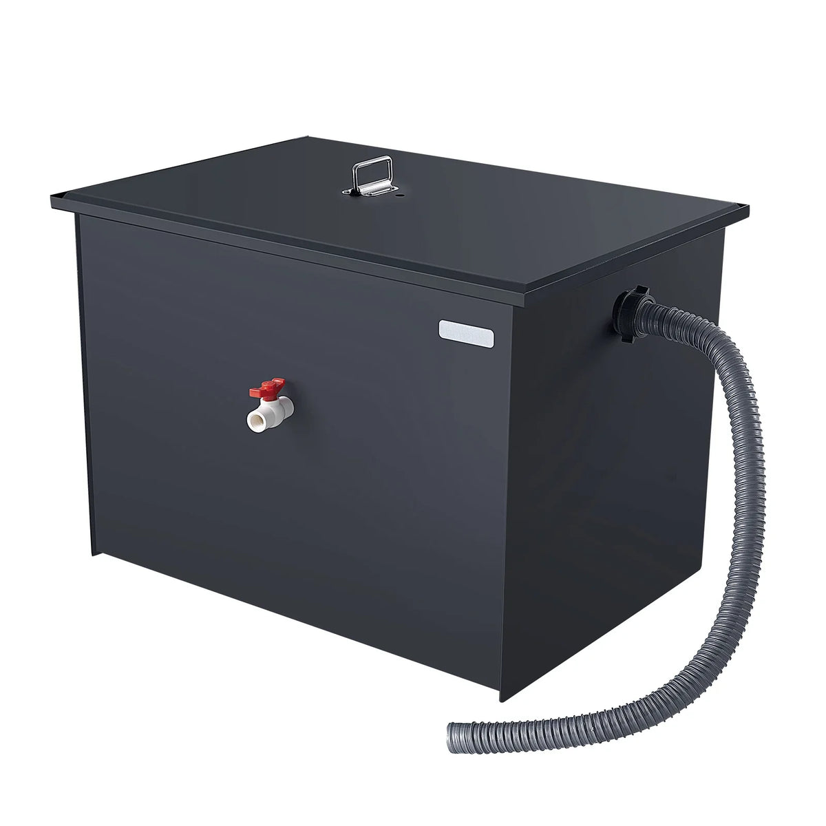 SKYSHALO Commercial Grease Interceptor 40LBS Trap Waste Carbon Steel Water Filter