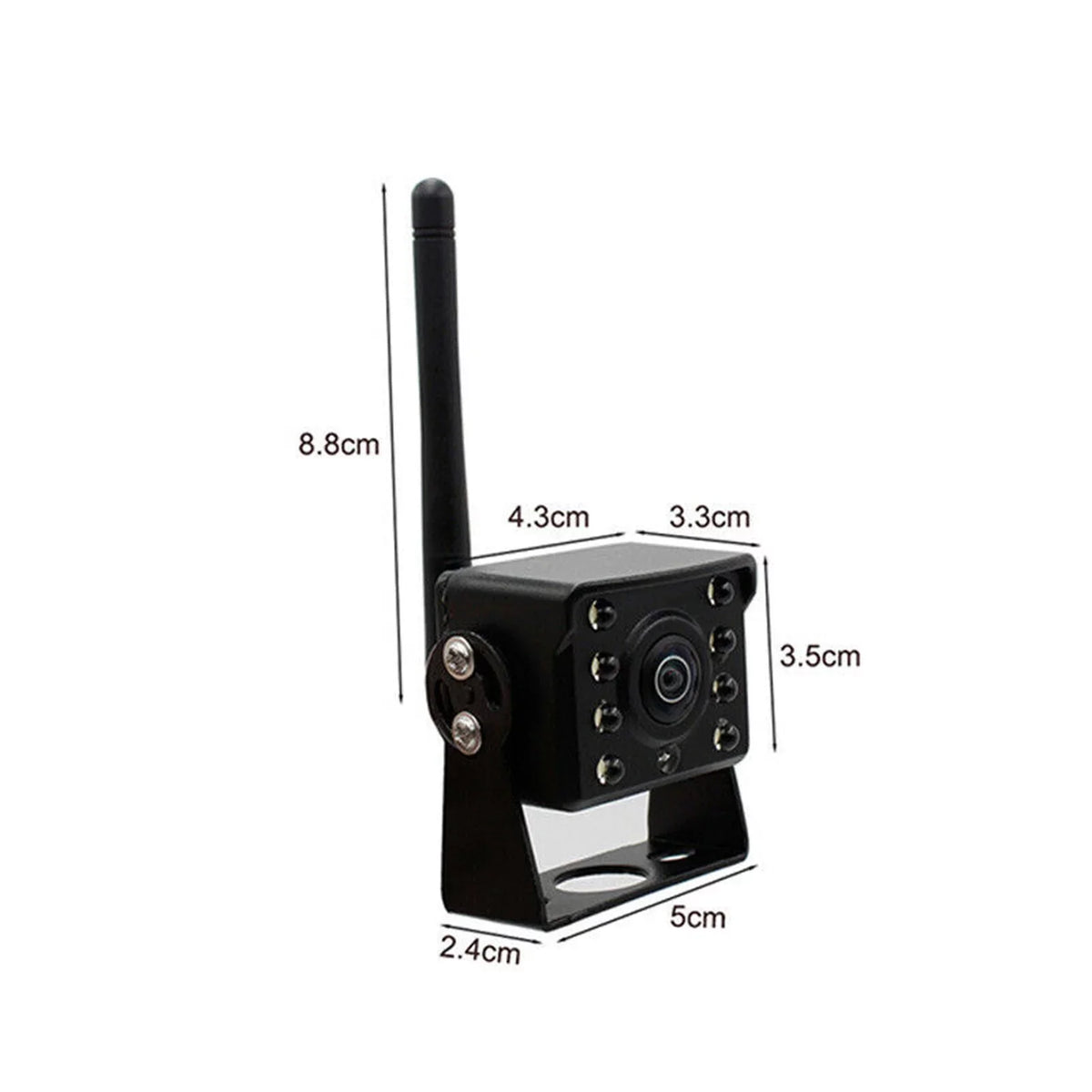 Meterk WiFi Wireless Car Rear View Camera Truck Bus ~36V Automobile LED Reverse Night Vision Backup Camera, IP67 Waterproof Wireless Reversing Monitor