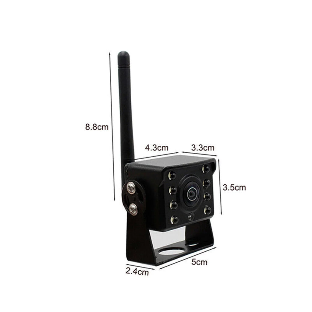 Anself WiFi Wireless Car Rear View Camera Truck Bus ~36V Automobile LED Reverse HD Night Vision Backup Camera, IP67 Waterproof Wireless Reversing Monitor