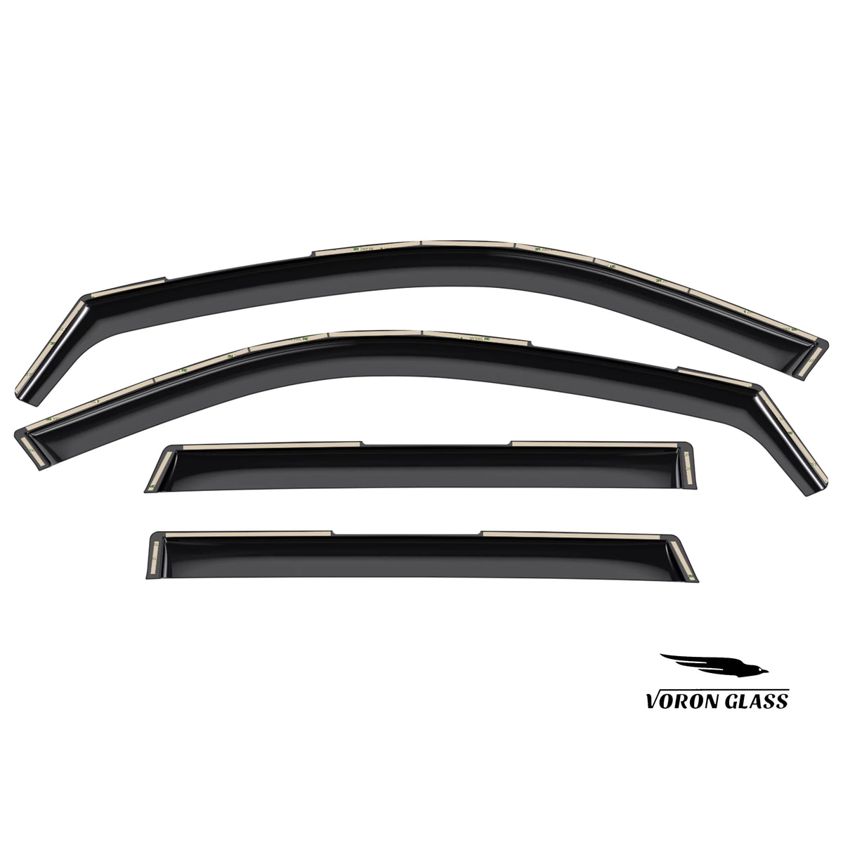 Voron Glass in-Channel Extra Durable Rain Guards for Hyundai Palisade 2021-2024, Window Deflectors, Vent Window Visors, 4 Pieces - 220240