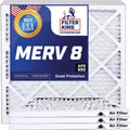 Filter King 33.5x23x1 Air Filter | 4-PACK | MERV 8 HVAC Pleated A/C Furnace Filters | MADE IN USA | Actual Size: 33.5 x 23 x .75"