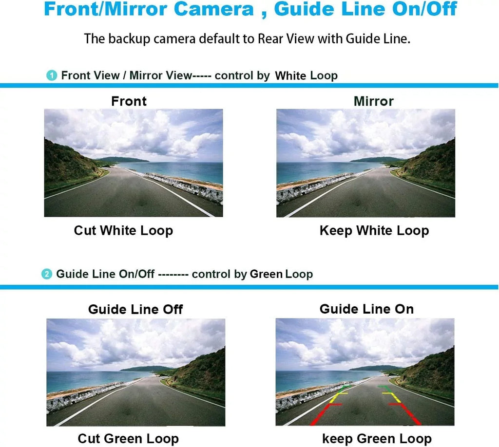 Backup Camera Rearview License PLatitudee Frame for ALPINE X308U Black