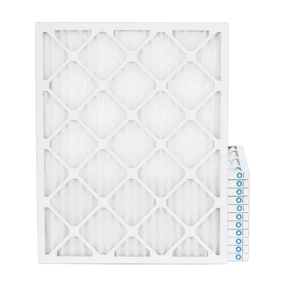 16-3/8 x 21-1/2 x 1 MERV 11 ( MPR 1000, FPR 7-8 ) Pleated 1" Air Filters for AC and Furnace. Case of 12. Exact Size: 16-3/8 x 21-1/2 x 3/4