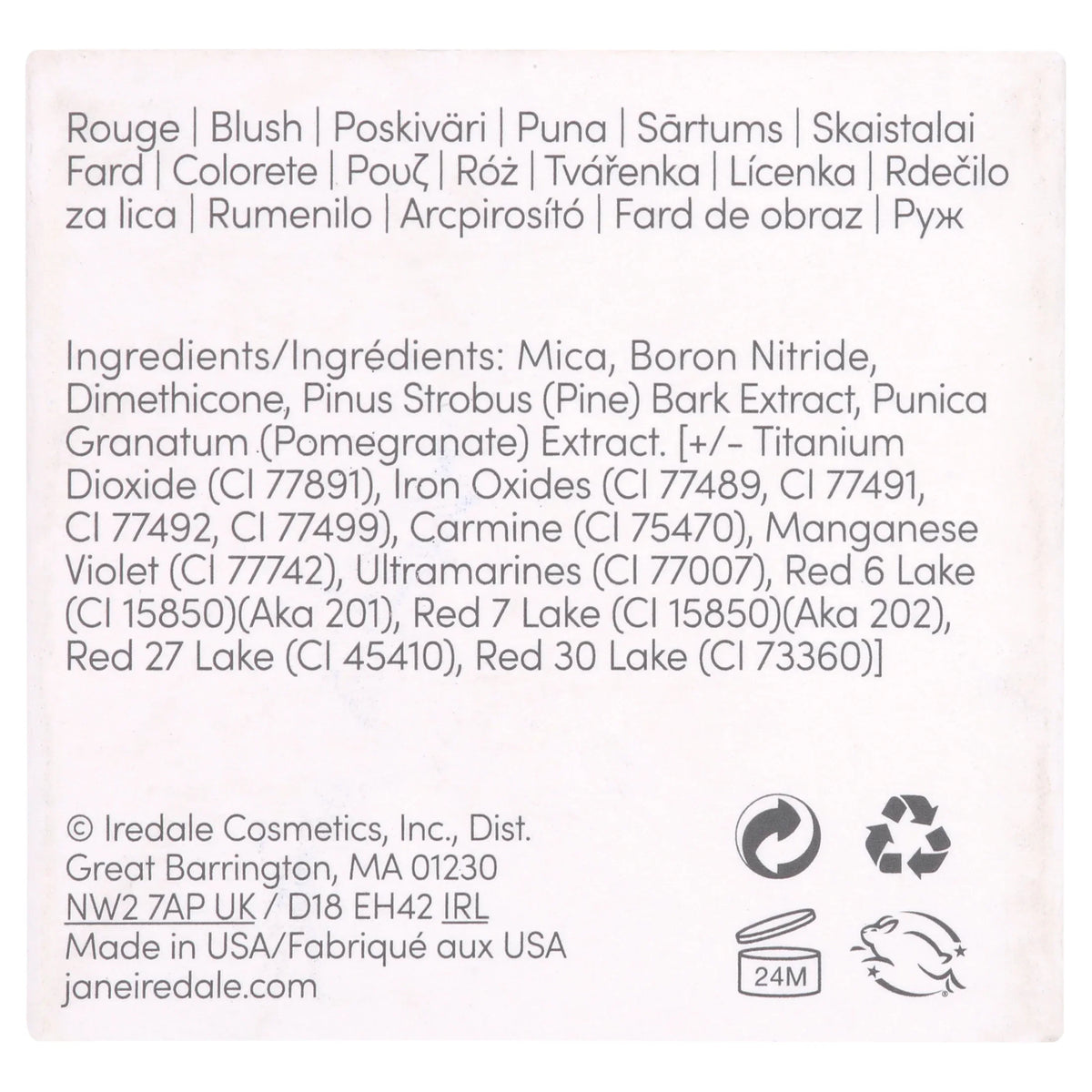 Jane Iredale PurePressed Blush - Clearly Pink