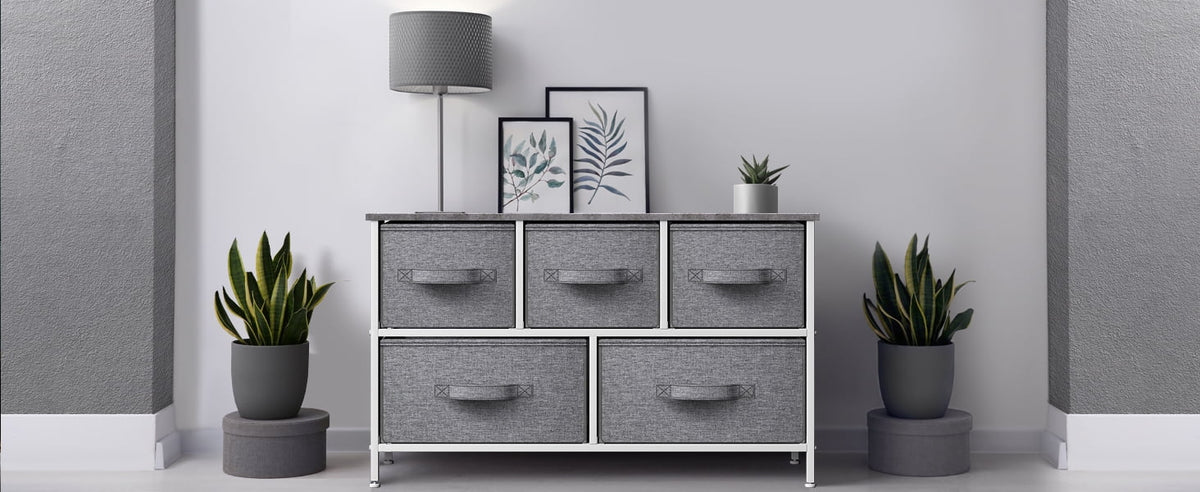 Storage Cube Dresser - Grey