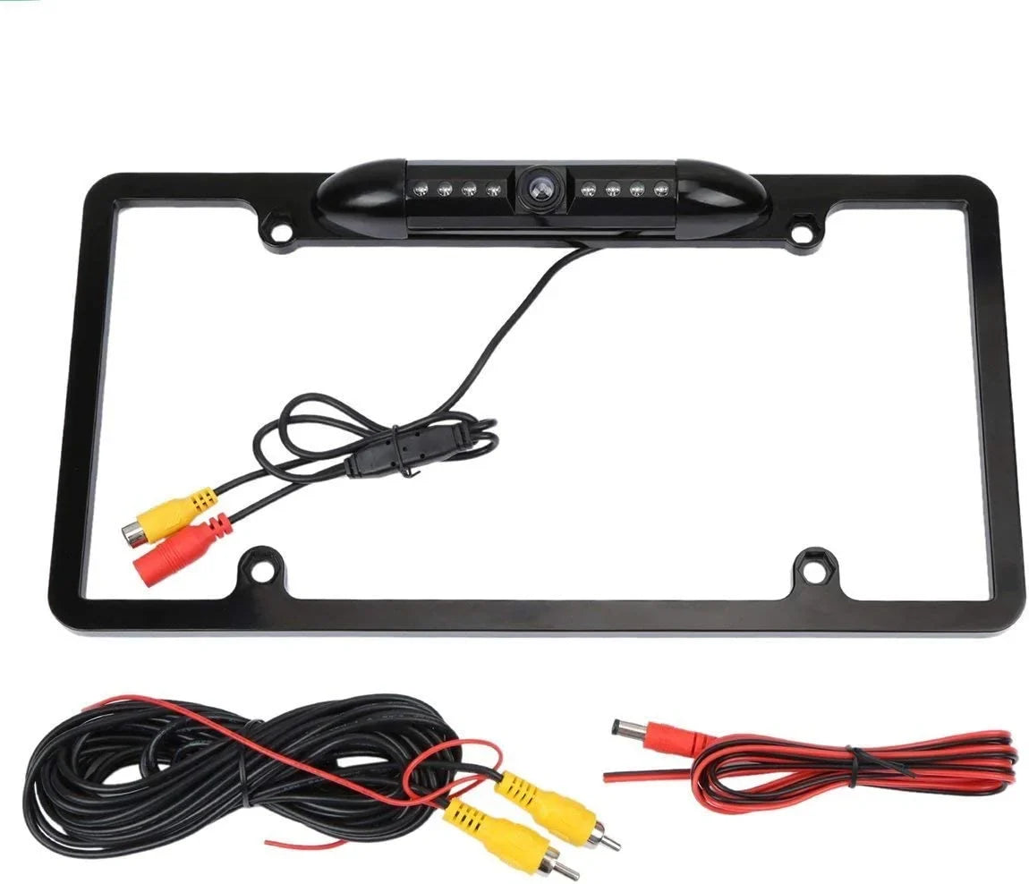 Backup Camera Rearview License PLatitudee Frame for JVC KWM960BW KW-M960BW Black