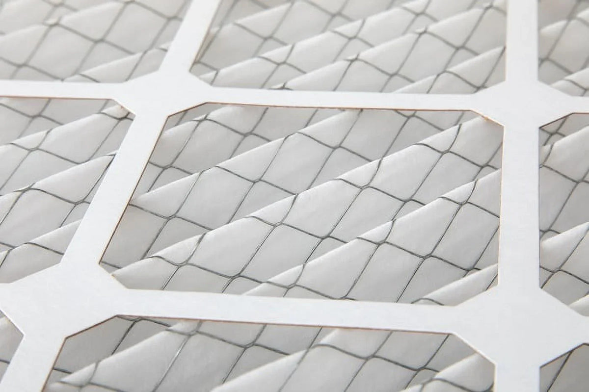 6 Pack of 12x20x1 MERV 10 Pleated Air Filters by Glasfloss. Actual Size: 11-1/2 x 19-1/2 x 7/8