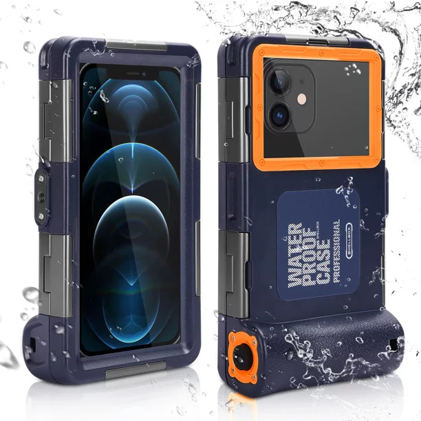 UrbanX Professional [15m/50ft] Swimming Diving Surfing Snorkeling Photo Video Waterproof Protective Case Underwater Housing for  Xperia XA1 And all Phones Up to 6.9 Inch LCD with Lanyard