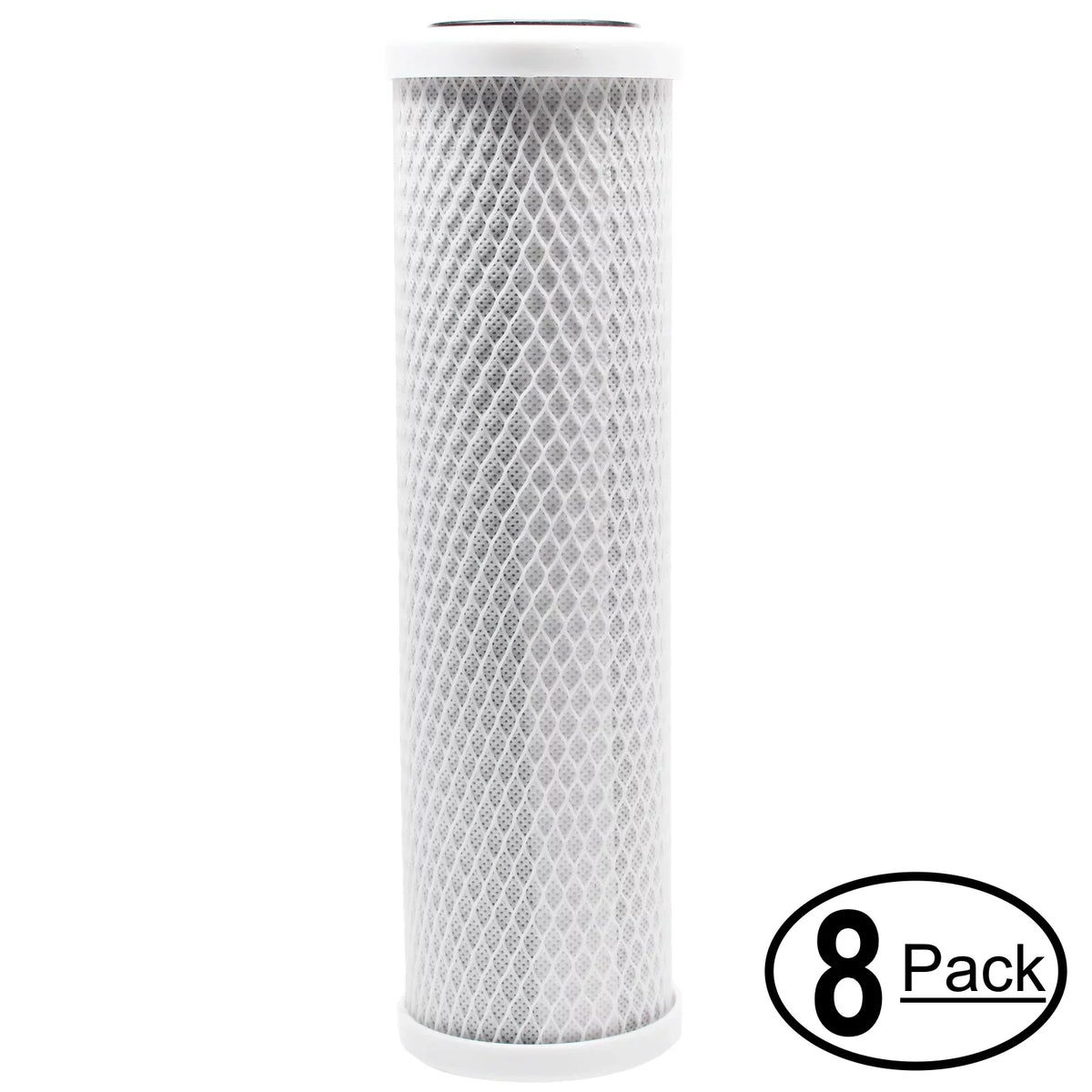 8-Pack Replacement for PurePro HRO-300 Activated Carbon Block Filter - Universal 10 inch Filter for PurePro 10" Light Commercial RO : HRO-300 - Denali Pure Brand