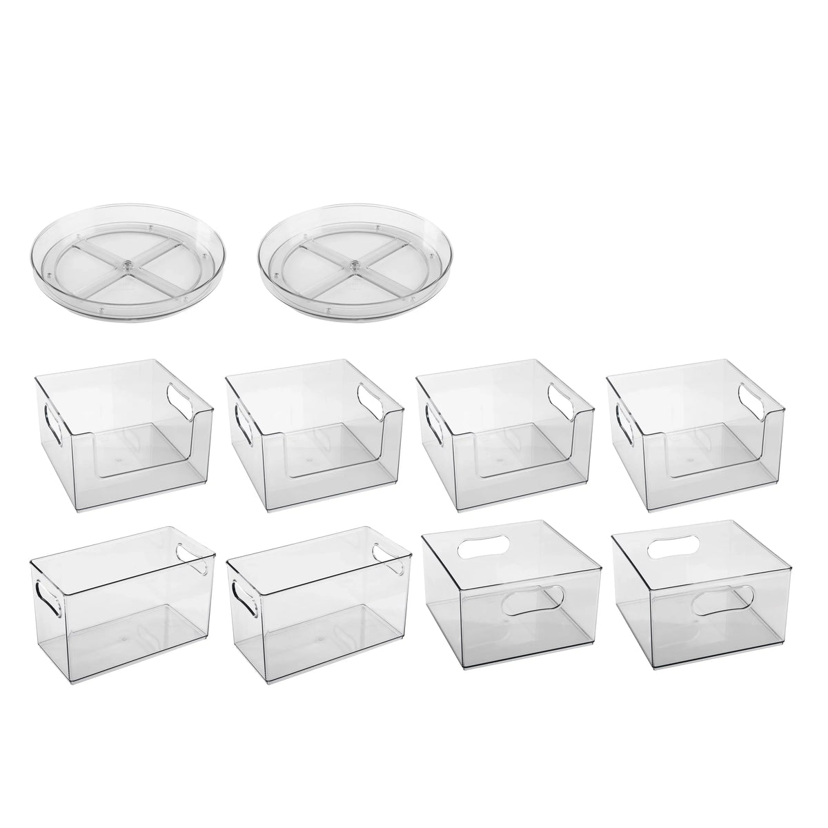 The Home Edit 10 Piece Laundry Edit, Clear Plastic Modular Storage System
