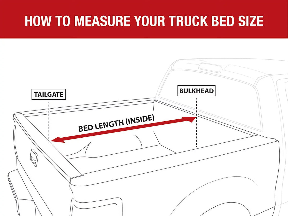 MaxMate Soft Quad-fold Truck Bed Tonneau Cover Compatible with 2009-2018 Dodge Ram 1500; 2019-2023 Classic | 5'7" (67") Bed | TCD484015