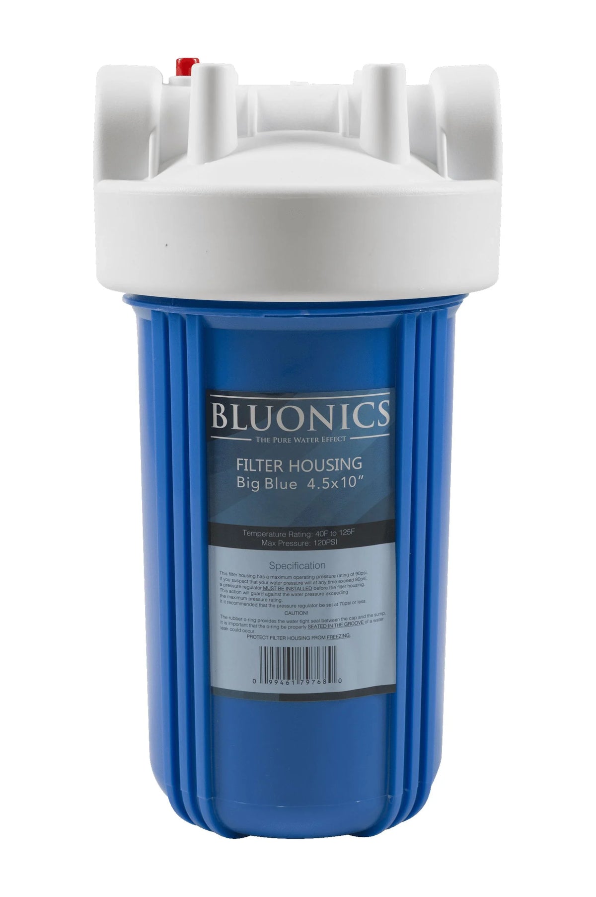 Bluonics 10" Big Blue Whole House Filter 4.5 x 10 Carbon Charcoal Block Filter Cartridge for Chlorine, Pesticides, Insecticides, Bad Taste and Odor