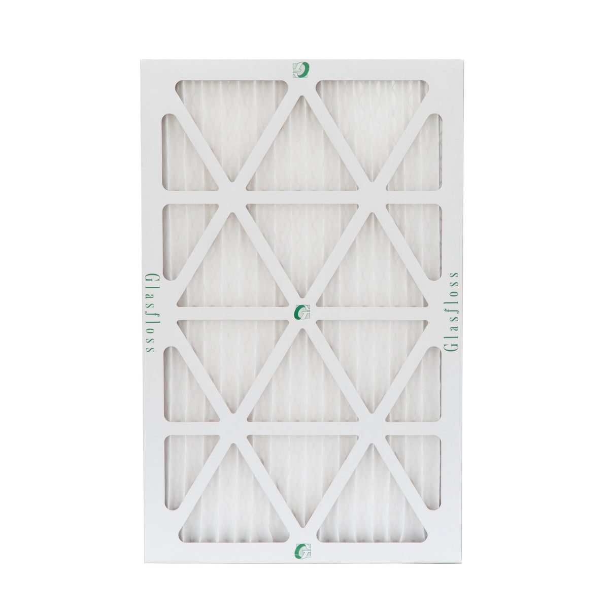 12 Pack of 12x20x1 MERV 10 Pleated Air Filters by Glasfloss. Actual Size: 11-1/2 x 19-1/2 x 7/8