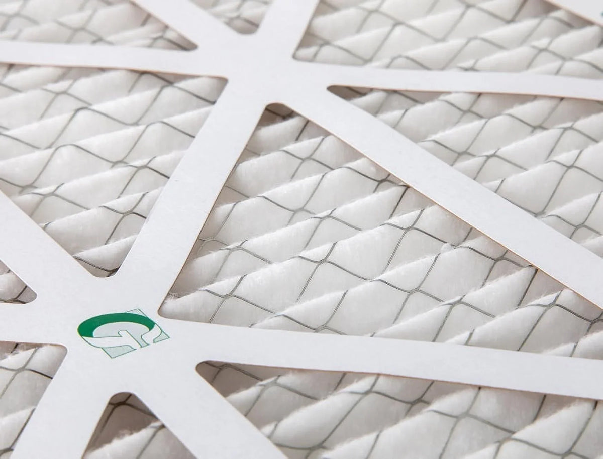 12 Pack of 25x25x1 MERV 10 Pleated Air Filters by Glasfloss. Actual Size: 24-1/2 x 24-1/2 x 7/8