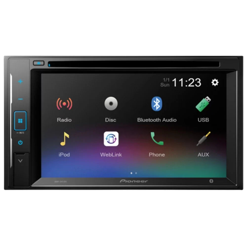 KIT4854 Bundle for 2002-2004 Chevrolet S-10 Pickcup W/ Pioneer AVH-241EX Double DIN Car Stereo with Bluetooth/Backup Camera/Install Kit/in-Dash DVD/CD AM/FM 6.2" Touchdisplay Digital Media Receiver