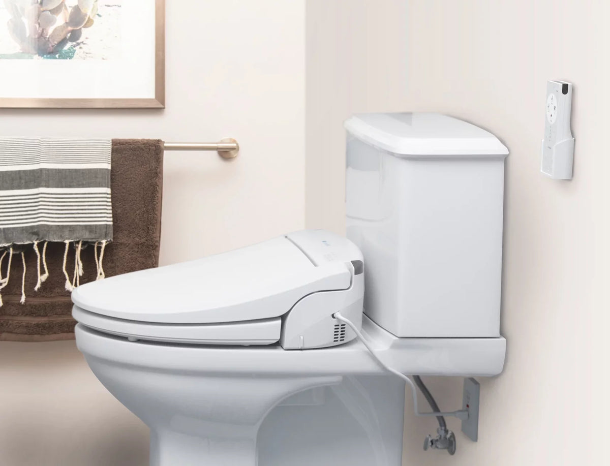 Brondell Swash DS725 Advanced Bidet Seat, Elongated White with Stainless Steel Nozzle, 9.7 lbs