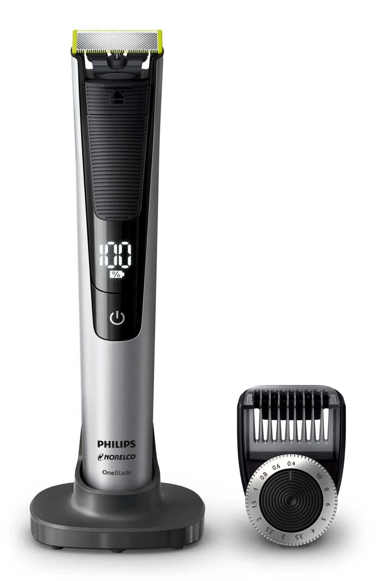 Philips Norelco Oneblade Pro Hybrid Electric Trimmer and Shaver, QP6520/70 (14 Length Comb)