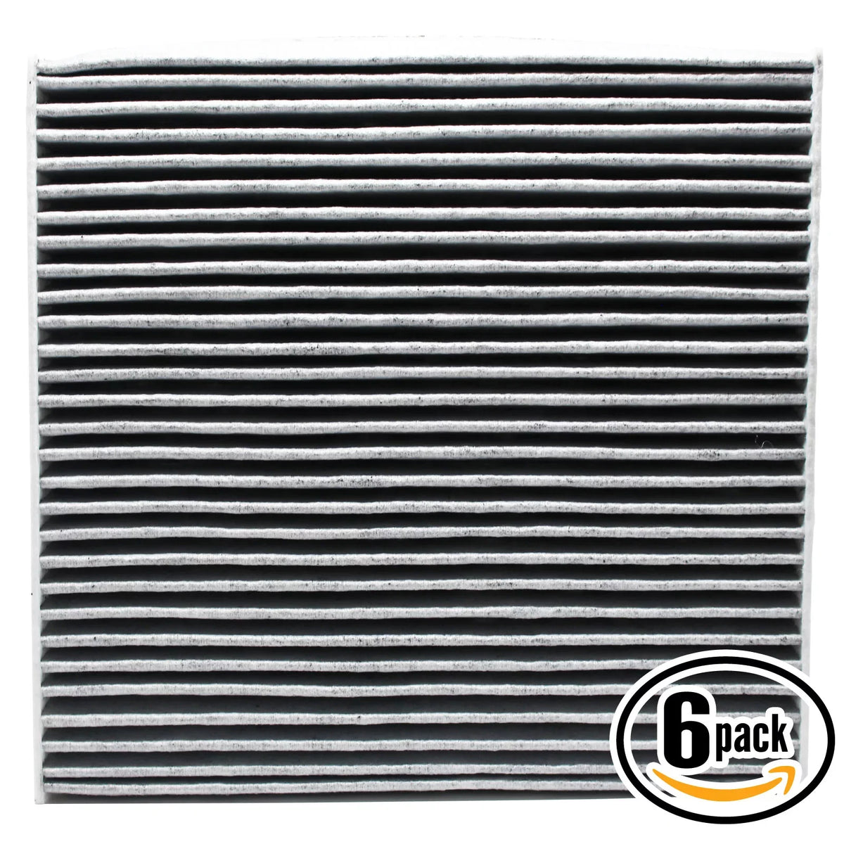 6-Pack Replacement for Cabin Air Filter for 2008 HONDA ACCORD L4 2.4L 2354cc Car/Automotive - Activated Carbon, ACF-10134