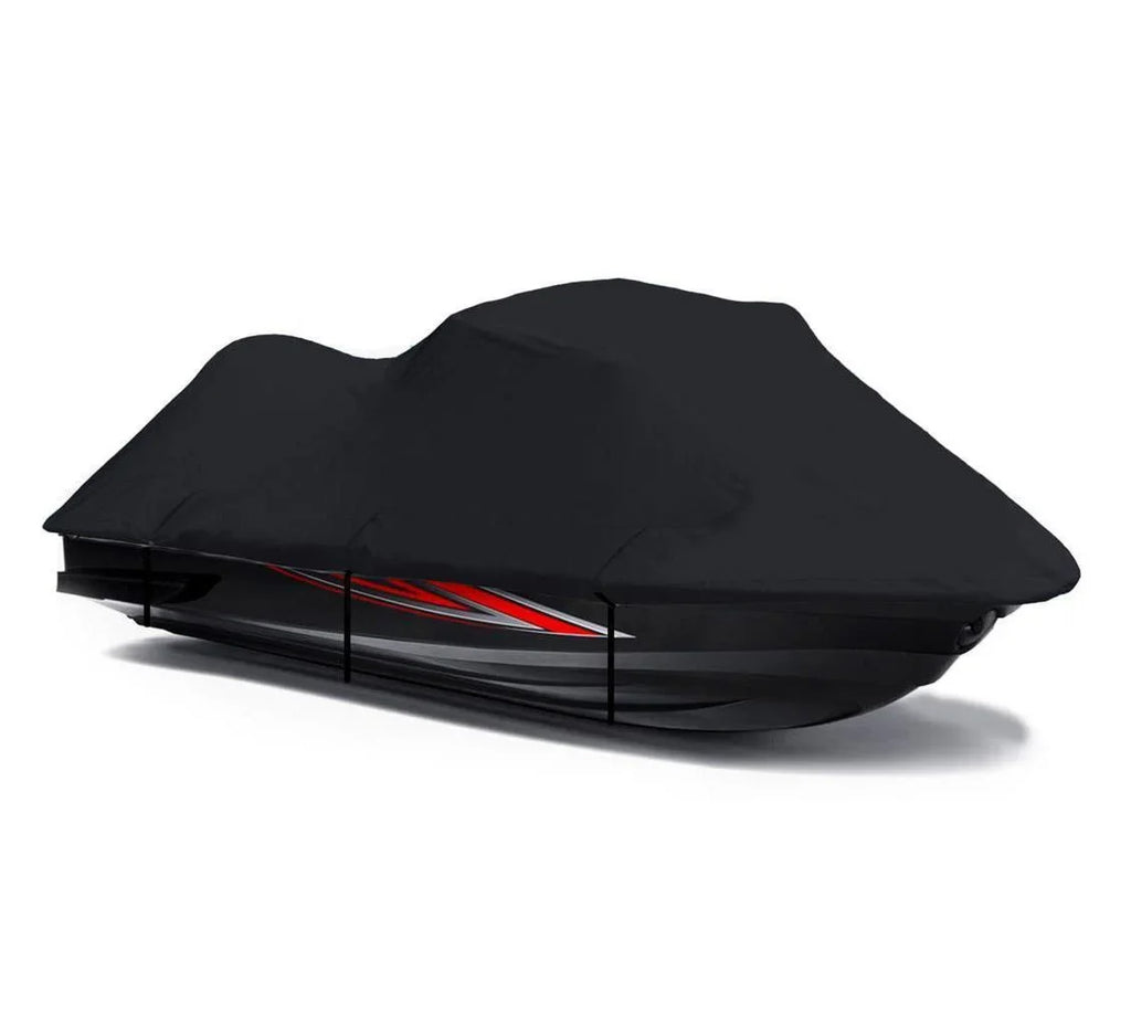 BLACK 600 DENIER JetSki Cover Compatible for Sea Doo Sea-Doo GTS 1990 1991 1992 1993 1994 1995 1996 1997 1998 1999 2000 Jet Ski Cover PWC Cover