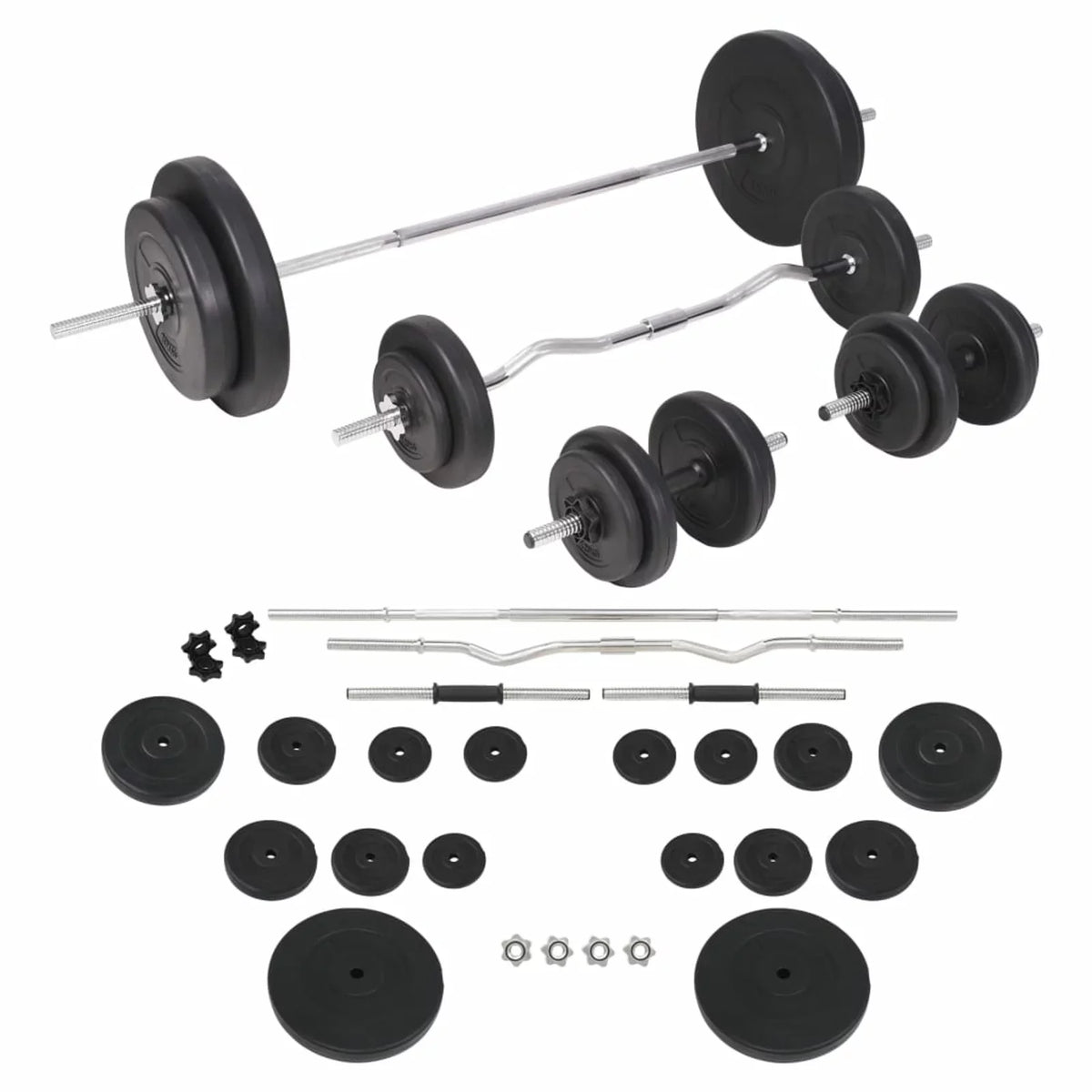 Andoer parcel,Barbell And Dumbbell And Dumbbell Set 198.4 Lb SetBalcony Table And Chairs Workout Fitness Fitness Women Men Workout Free Barbell Set Barbell Set Women PLatitudee Set Adjustable