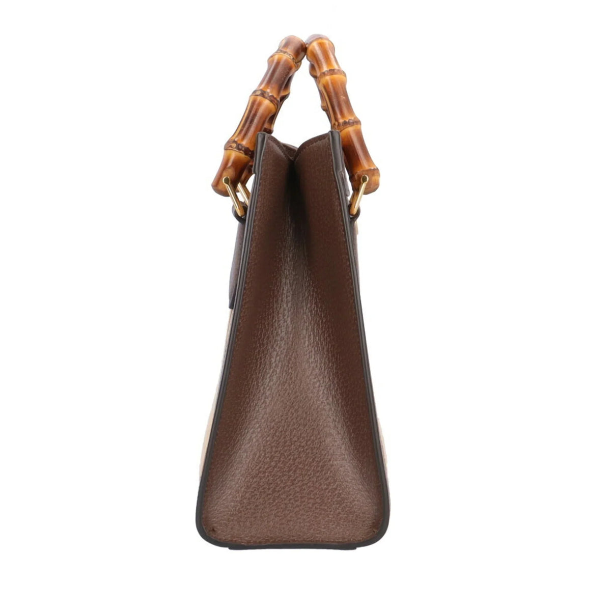 Pre-Owned Gucci Jumbo GG Bamboo Mini Tote Diana Shoulder Bag Leather 660195 493075 Brown Women's GUCCI (Good)