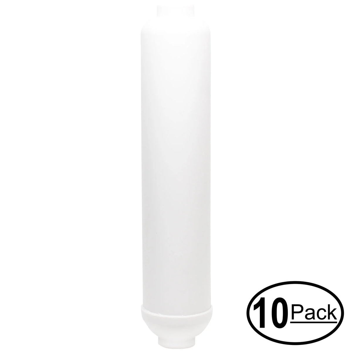 10-Pack Replacement for MaxWater 101074 Inline Filter Cartridge - Universal 10-inch Cartridge for MaxWater 6 stage 50 gpd ph alkaline reverse osmosis water System - Denali Pure Brand