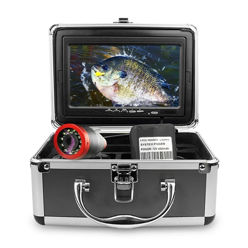 Erchang 7 Inch DVR Underwater Fishing Camera - Portable Video Fish Finder for Lake and Sea Fishing