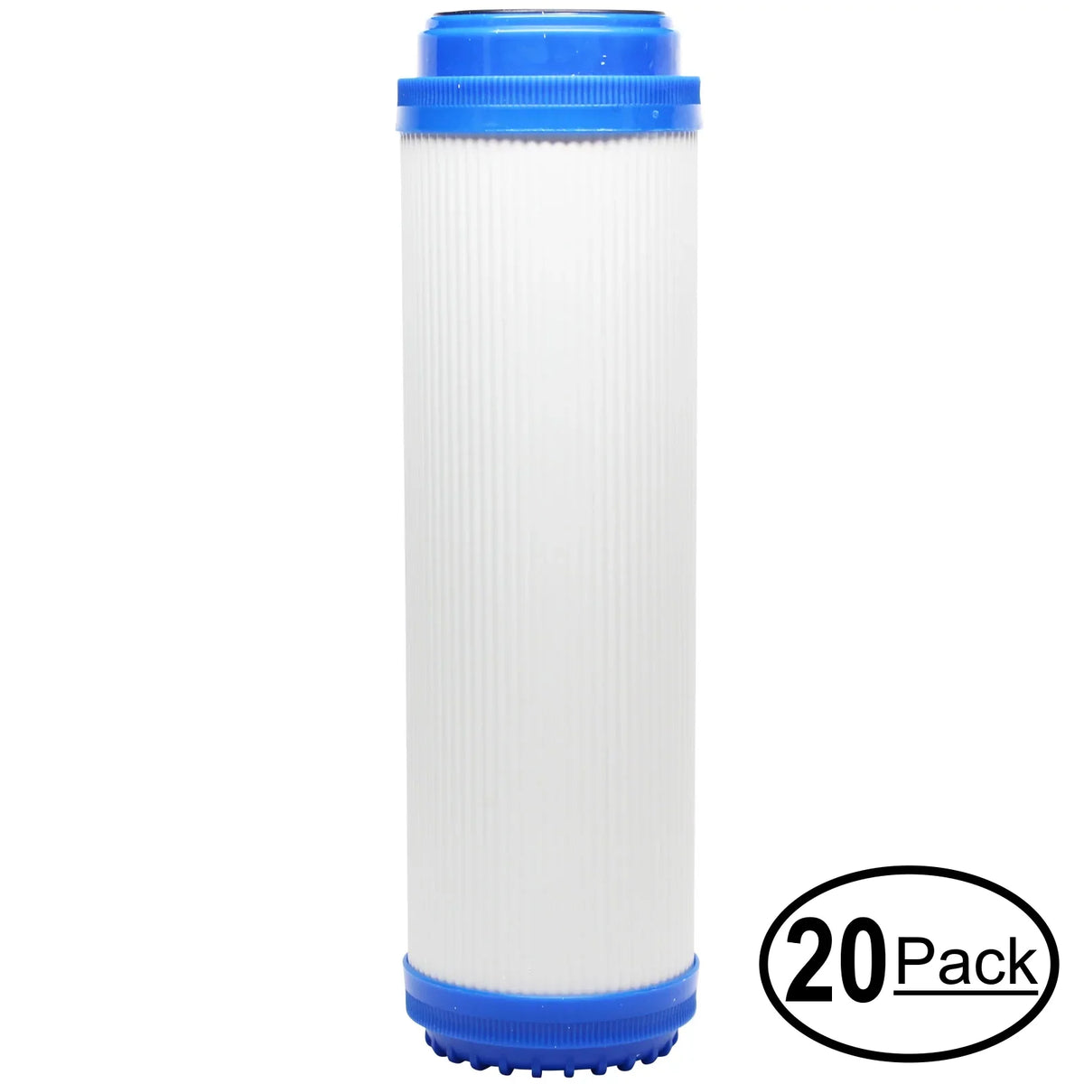 20-Pack Replacement for Aqua-Pure AP11T Granular Activated Carbon Filter - Universal 10-inch Cartridge for Aqua-Pure AP11T Filter System - Denali Pure Brand