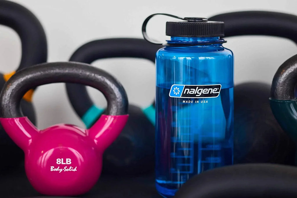 Nalgene Sustain Tritan BPA-Free Water Bottle Made with Material Derived from 50% Plastic Waste, 32 OZ, Wide Mouth