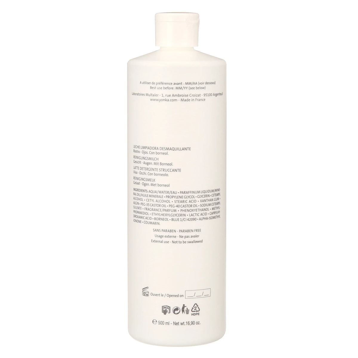 Yonka Lait Nettoyant Cleansing Milk, Face Wash for All Skin Types, 16.9 Oz
