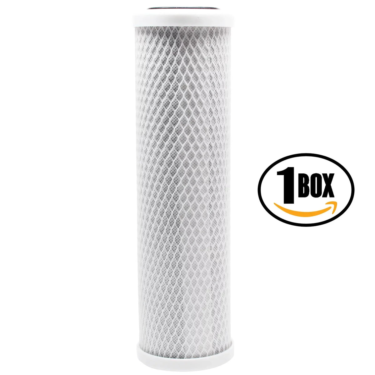 Box of Replacement for H2O Distributors UCF-02-14-USA Activated Carbon Block Filter - Universal 10 inch Filter for H2O Distributors Dual Stage Under Sink System - Denali Pure Brand