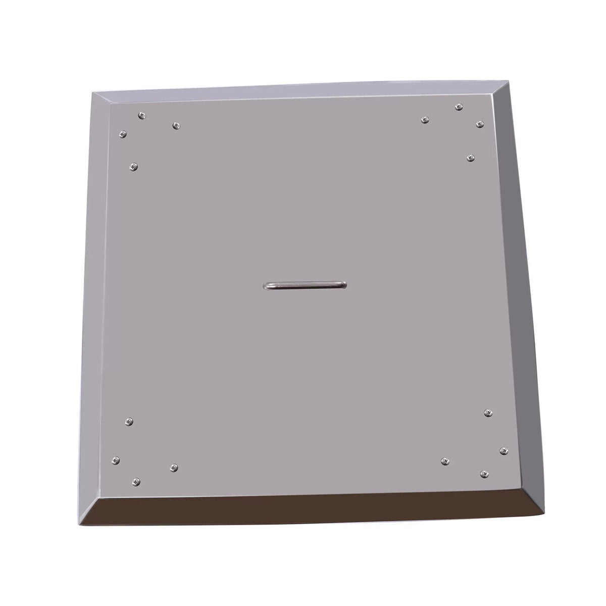 Outdoors Fire Pit Heat Deflector Stainless Steel with Carrying Handle 25*25 inch